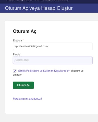 Amerika Vize Randevu Sitesi Giriş