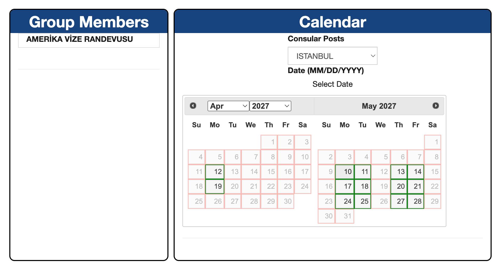 Amerika Vize Randevusu Tarihi Değiştirme Gün Seçimi